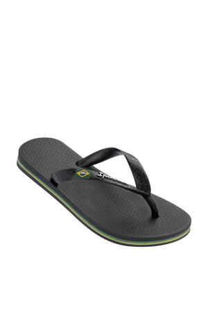 Classic Brasil teenslippers zwart