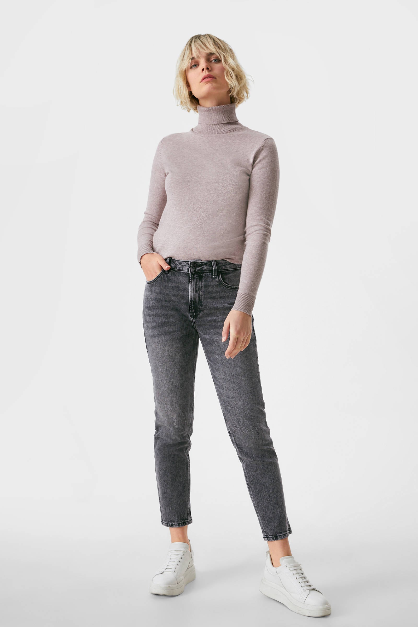 C\u0026A straight fit jeans grijs | wehkamp