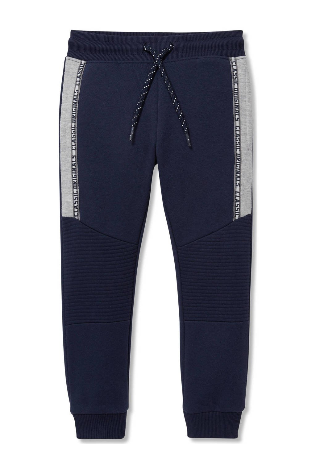 C&A regular fit joggingbroek met tekst donkerblauw 34 inch, Donkerblauw