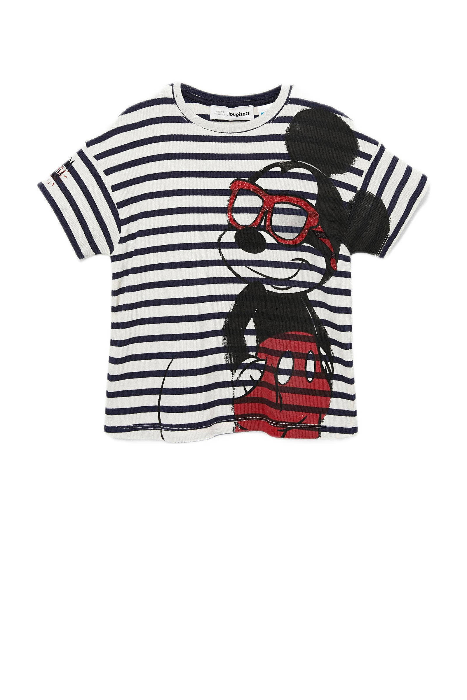 Desigual gestreept Mickey Mouse T-shirt 