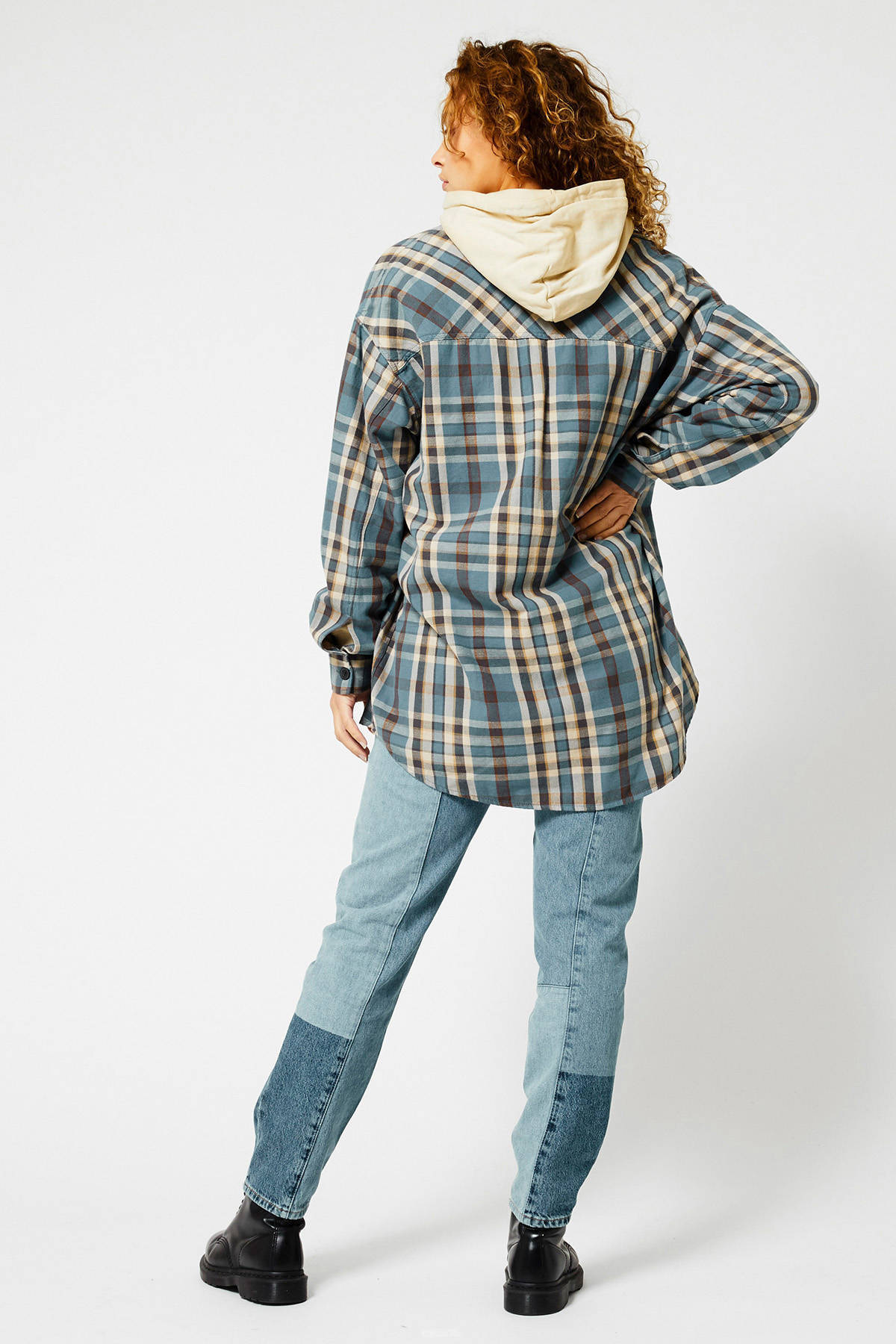 Geruite blouse 2024 dames flanel