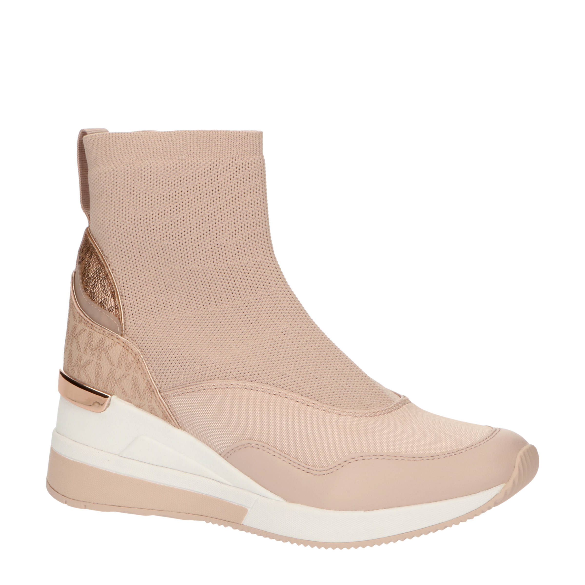Michael Kors Swift Bootie sock sneakers lichtroze | wehkamp