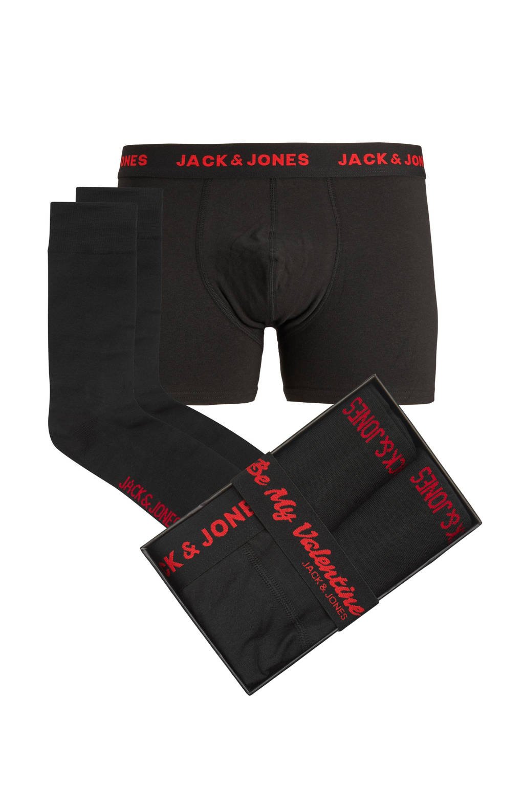 hoofdstad Richtlijnen abstract JACK & JONES giftbox boxershort + 1 paar sokken JACVALENTINE Valentijn |  wehkamp