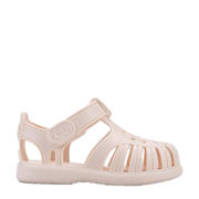 thumbnail: Taupe jongens en meisjes Igor waterschoenen crème van pvc/rubber met klittenband en effen
