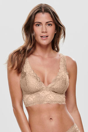 voorgevormde bralette ONLCHLOE beige