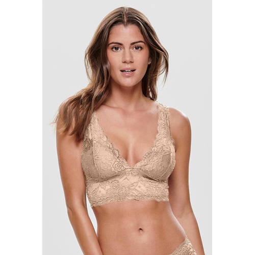 ONLY voorgevormde bralette ONLCHLOE beige afbeelding