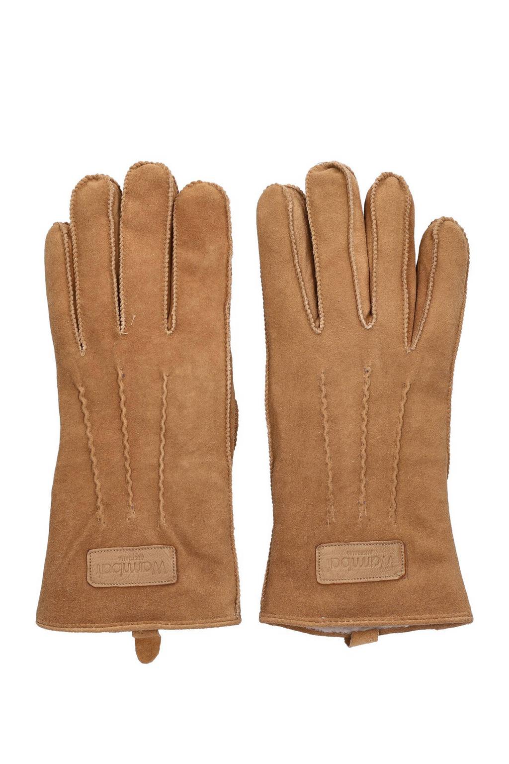 Warmbat Australia suède handschoenen cognac