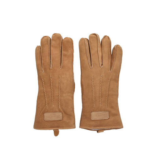 Warmbat Australia suède handschoenen cognac afbeelding