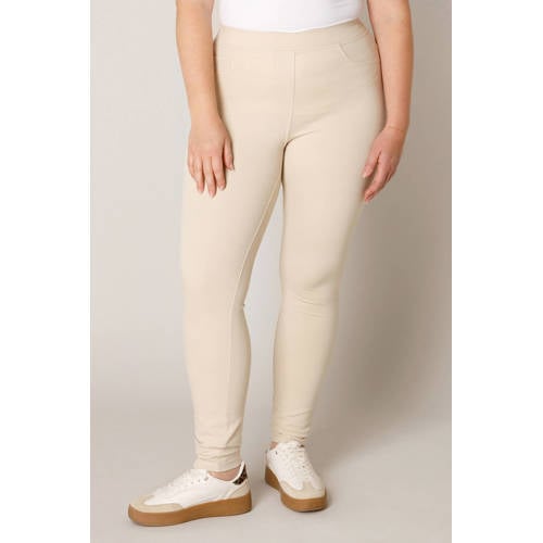 Base Level Curvy skinny tregging Arnika beige afbeelding