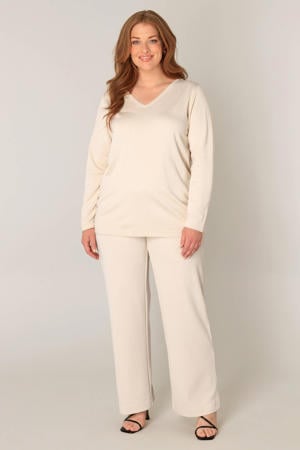 fijngebreide trui Anine beige