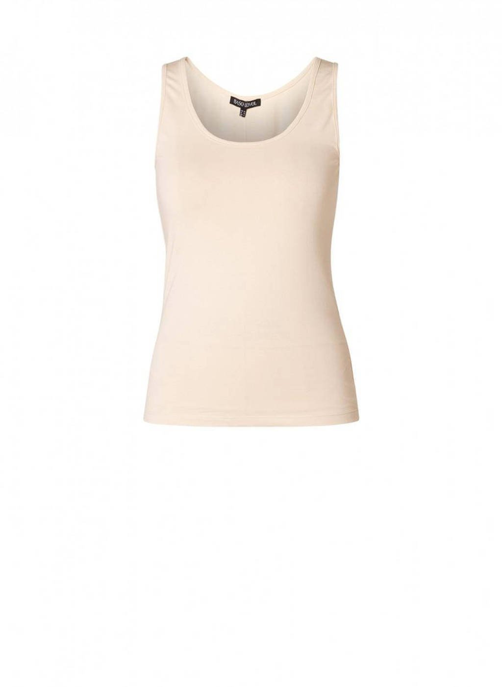 Base Level by Yest basic tricot singlet Yippie beige