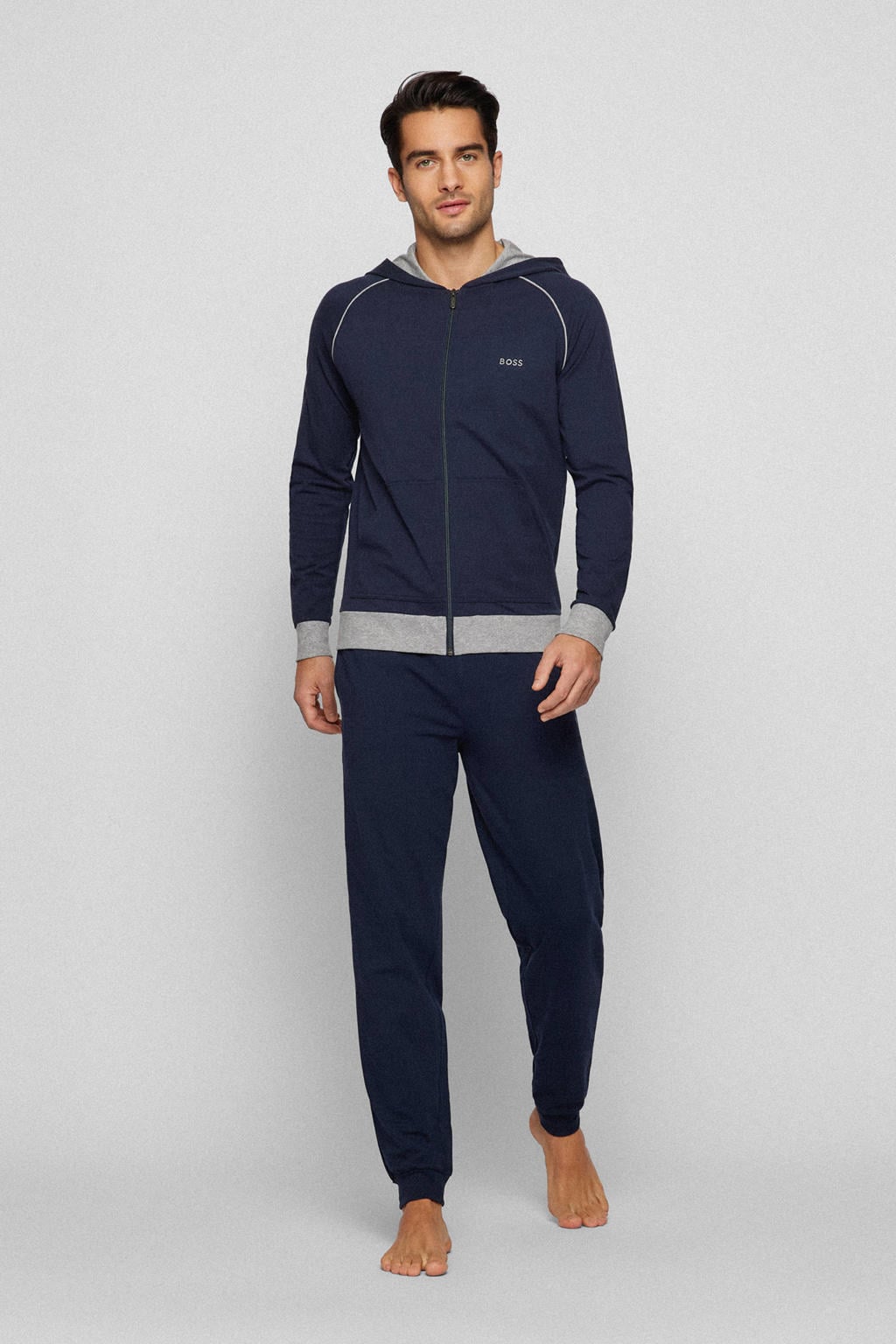BOSS loungebroek donkerblauw