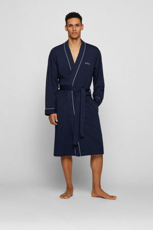 Badjas Heren blauw met grijs gestreept. , velours 100% katoen SPECIALE PRIJS Badjas Heren blauw met grijs gestreept. , velours 100% katoen SPECIALE PRIJS