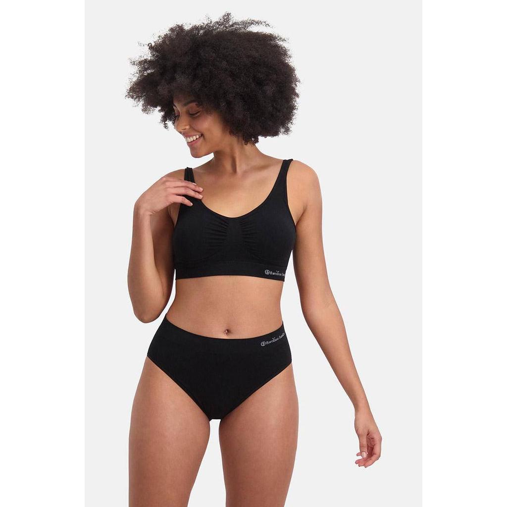 Bamboo Basics slip Belle met bamboe (set van 3) zwart
