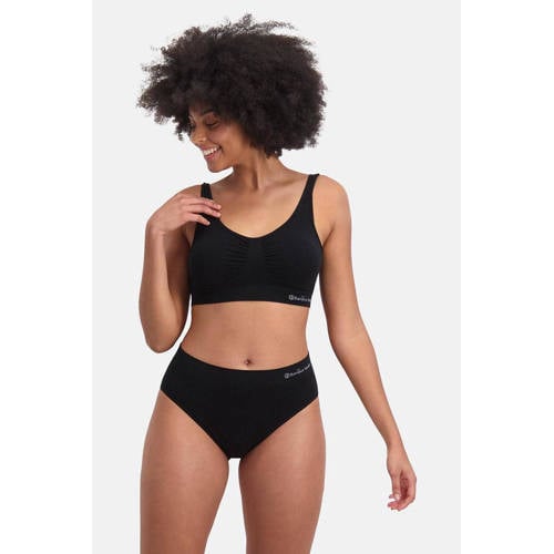 Bamboo Basics slip Belle met bamboe (set van 3) zwart afbeelding