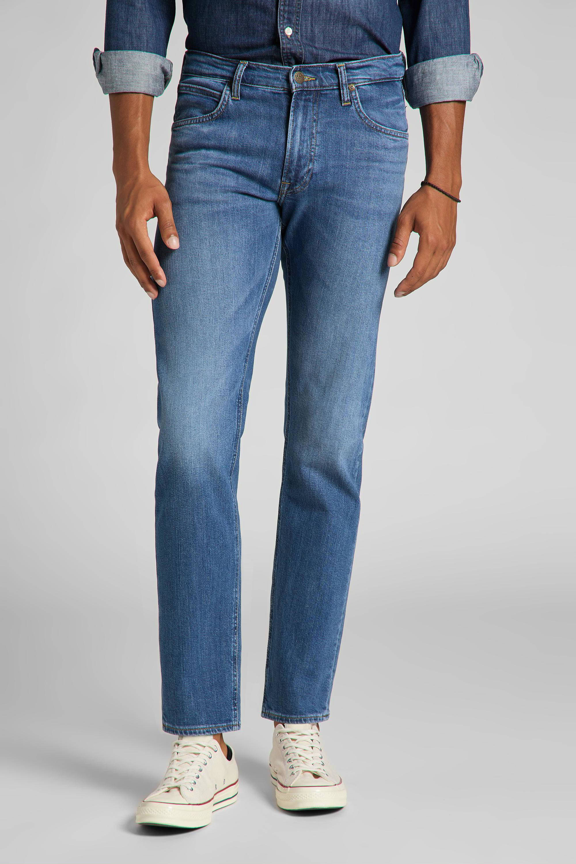 Dames Kleding voor voor heren Jeans voor heren Jeans met rechte pijp Lee Jeans Denim Skinny Jeans Rider in het Blauw Bespaar 19% 