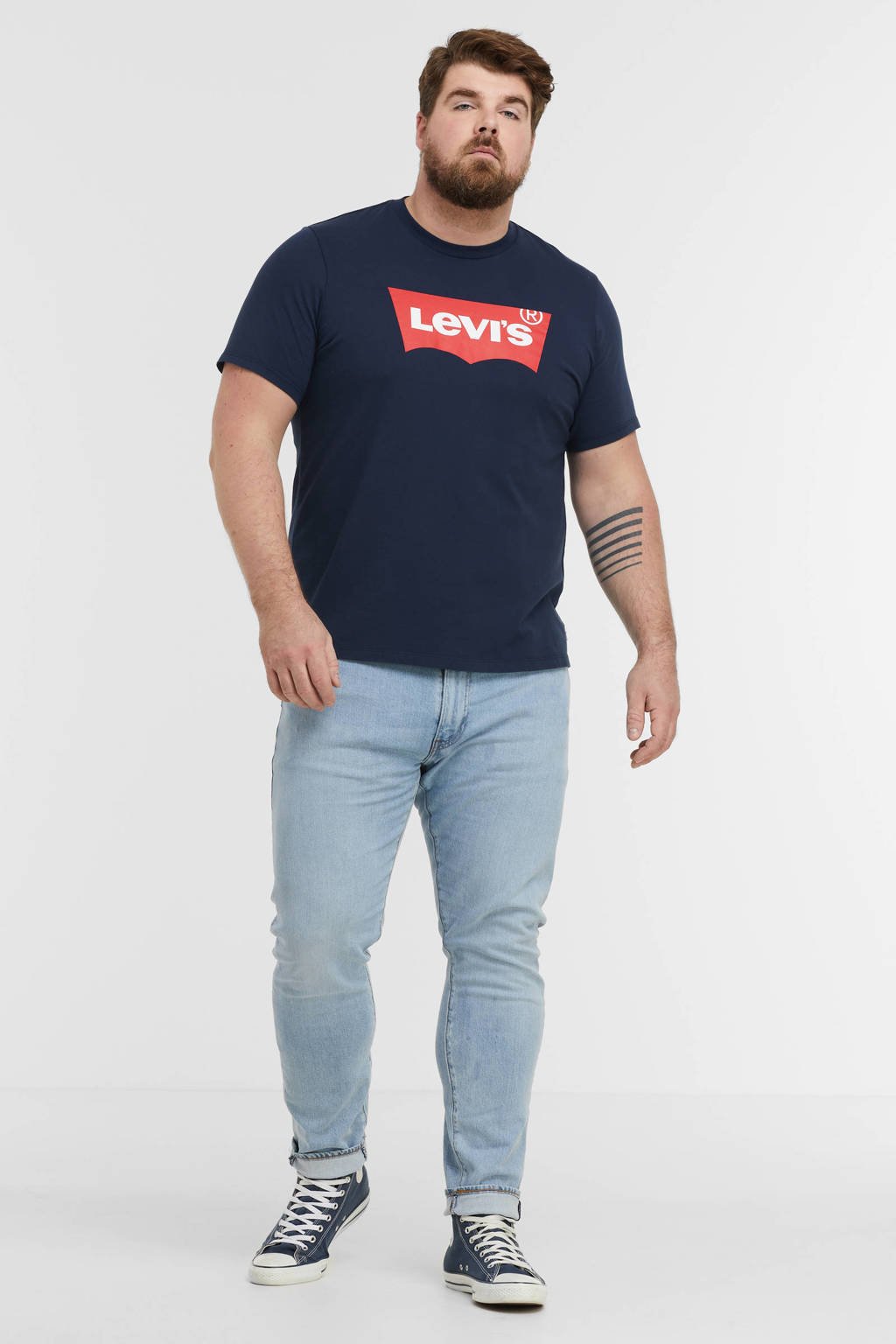 Levi's Big and Tall 512 slim tapered fit jeans corfu lucky day adv