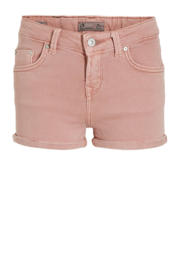 thumbnail: Roze meisjes LTB jeans short van stretchdenim met regular waist en rits- en knoopsluiting