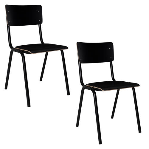 Zuiver eetkamerstoel Back To School (set van 4) afbeelding
