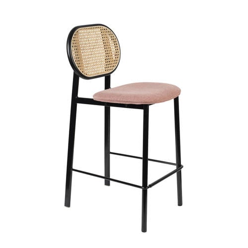 Zuiver barkruk Spike - Roze/naturel