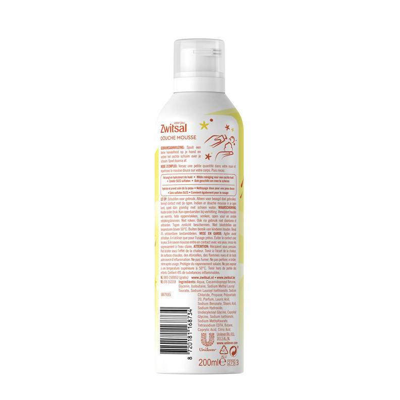 Zwitsal Voor Jou Original Mousse douchegel 6 x 200 ml