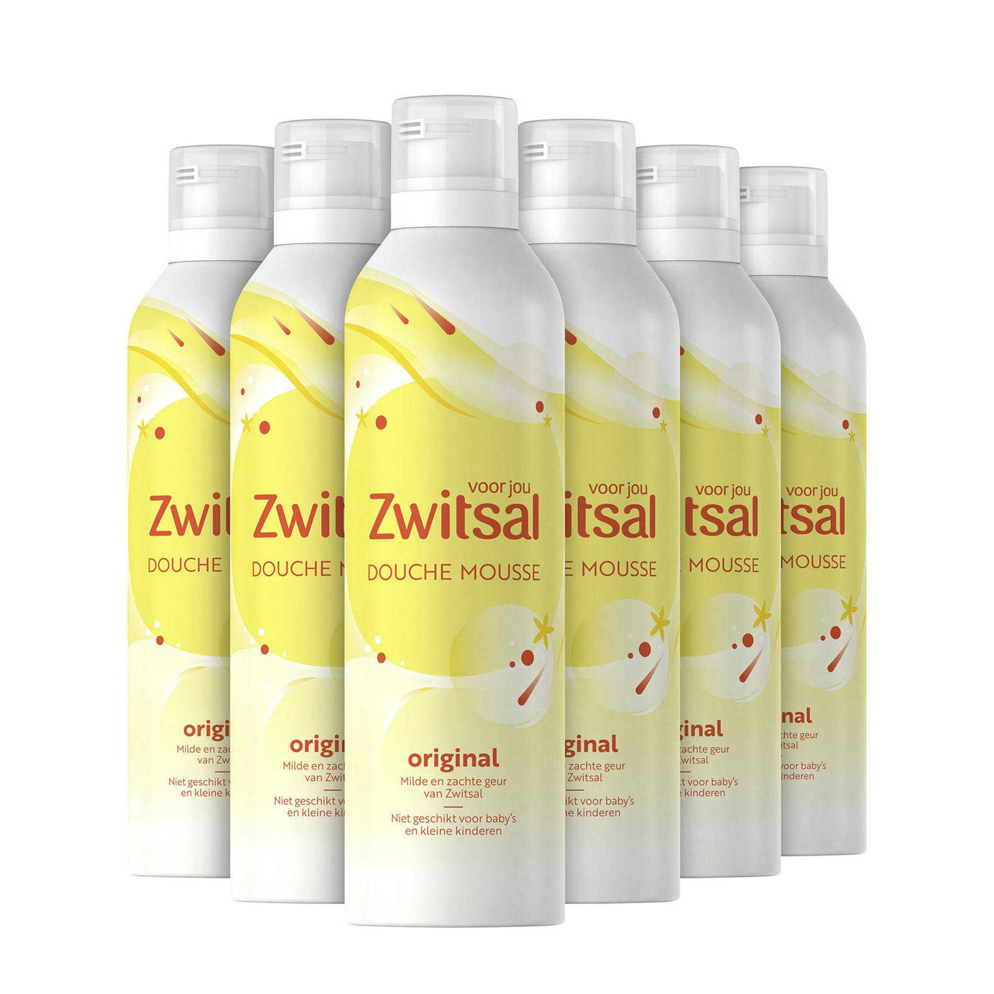 Zwitsal Voor Jou Original Mousse douchegel 6 x 200 ml