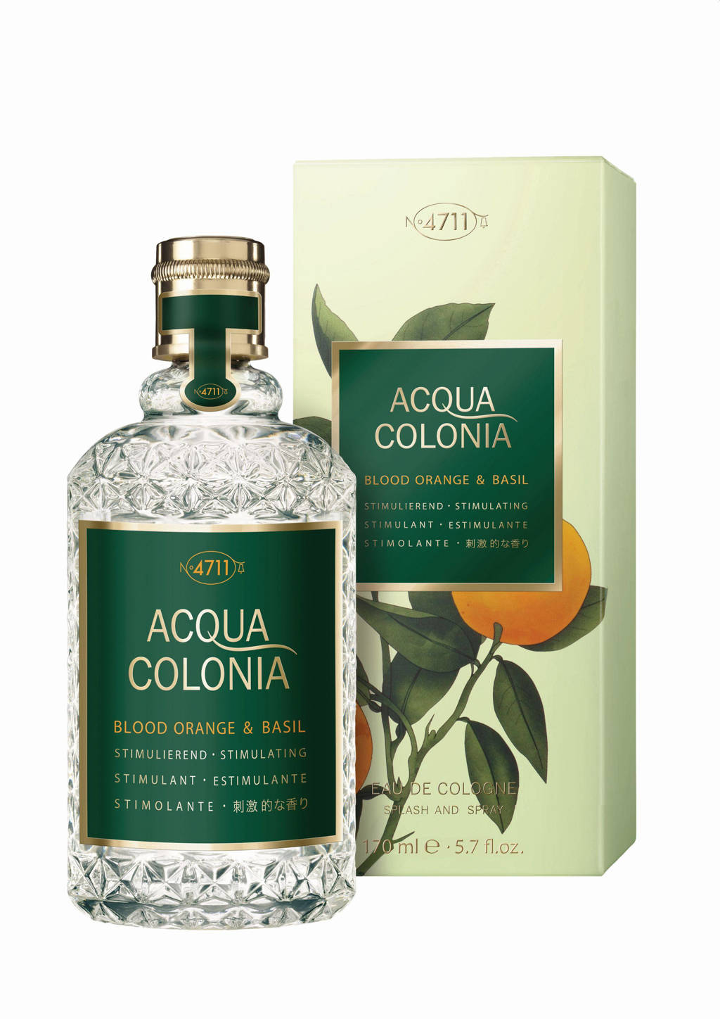 Acqua Colonia Stimulating - Blood Orange & Basil - 170 ml