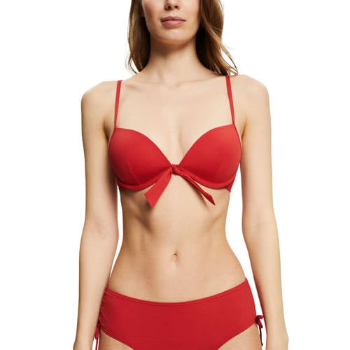 ESPRIT Women Beach voorgevormde beugel bikinitop rood