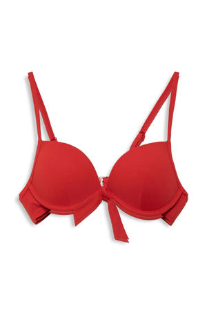 voorgevormde beugel bikinitop rood