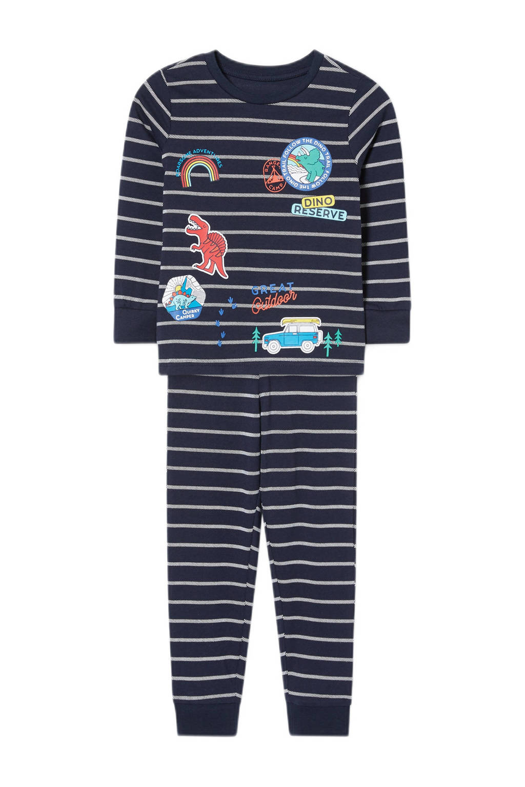 C&A gestreepte pyjama blauw, Blauw