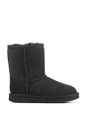 Classic II  suède enkelboots zwart