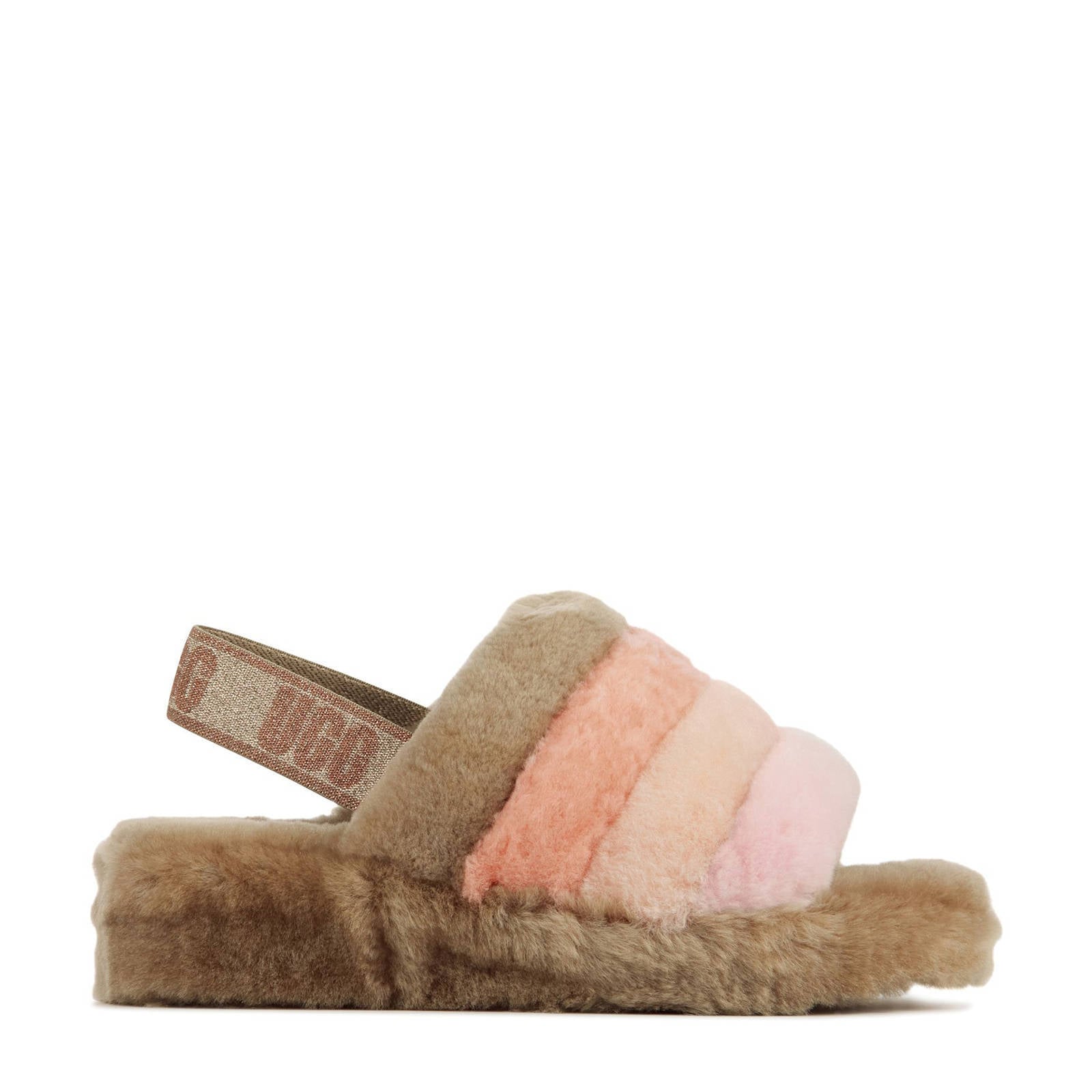 UGG dakota pantoffel suede/wol in rose.