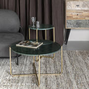 thumbnail: Wehkamp Home Housecraft Living Timpa Salontafel Marmer Rond 70x70 cm Groen/ Goud Timpa Salontafel Marmer Rond 70x70 cm Groen/ Goud