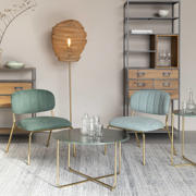 thumbnail: Wehkamp Home Housecraft Living Timpa Salontafel Marmer Rond 70x70 cm Groen/ Goud Timpa Salontafel Marmer Rond 70x70 cm Groen/ Goud