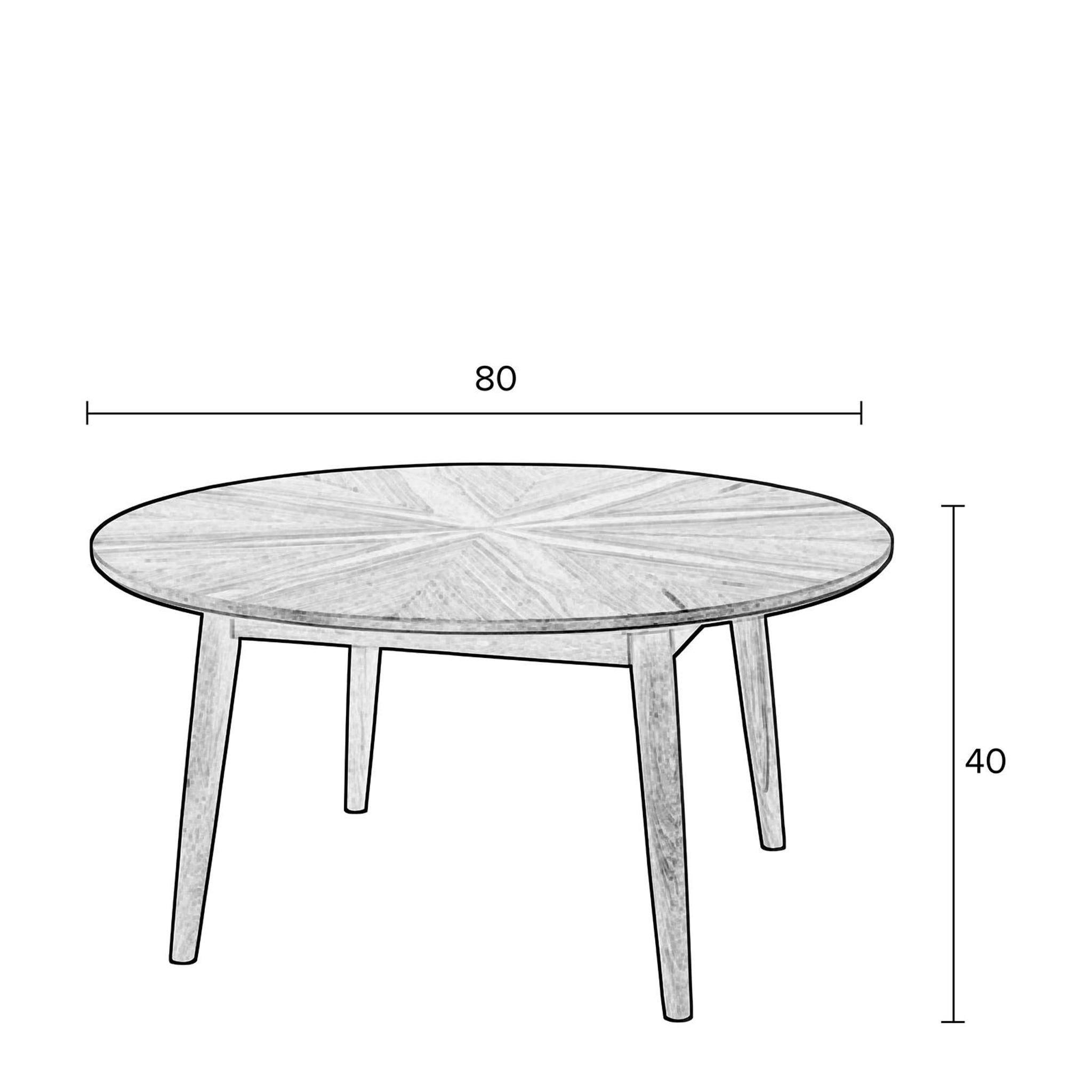 Wehkamp Home salontafel Fabio (ø80 cm) - Afbeelding 8