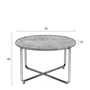thumbnail: Wehkamp Home Housecraft Living Timpa Salontafel Marmer Rond 70x70 cm Wit/ Goud Timpa Salontafel Marmer Rond 70x70 cm Wit/ Goud