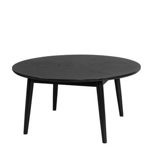Housecraft Living Fabio Salontafel Rond Hout 80x80 cm Zwart Fabio Salontafel Rond Hout 80x80 cm Zwart