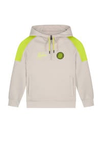 Malelions hoodie met logo grijs/geel