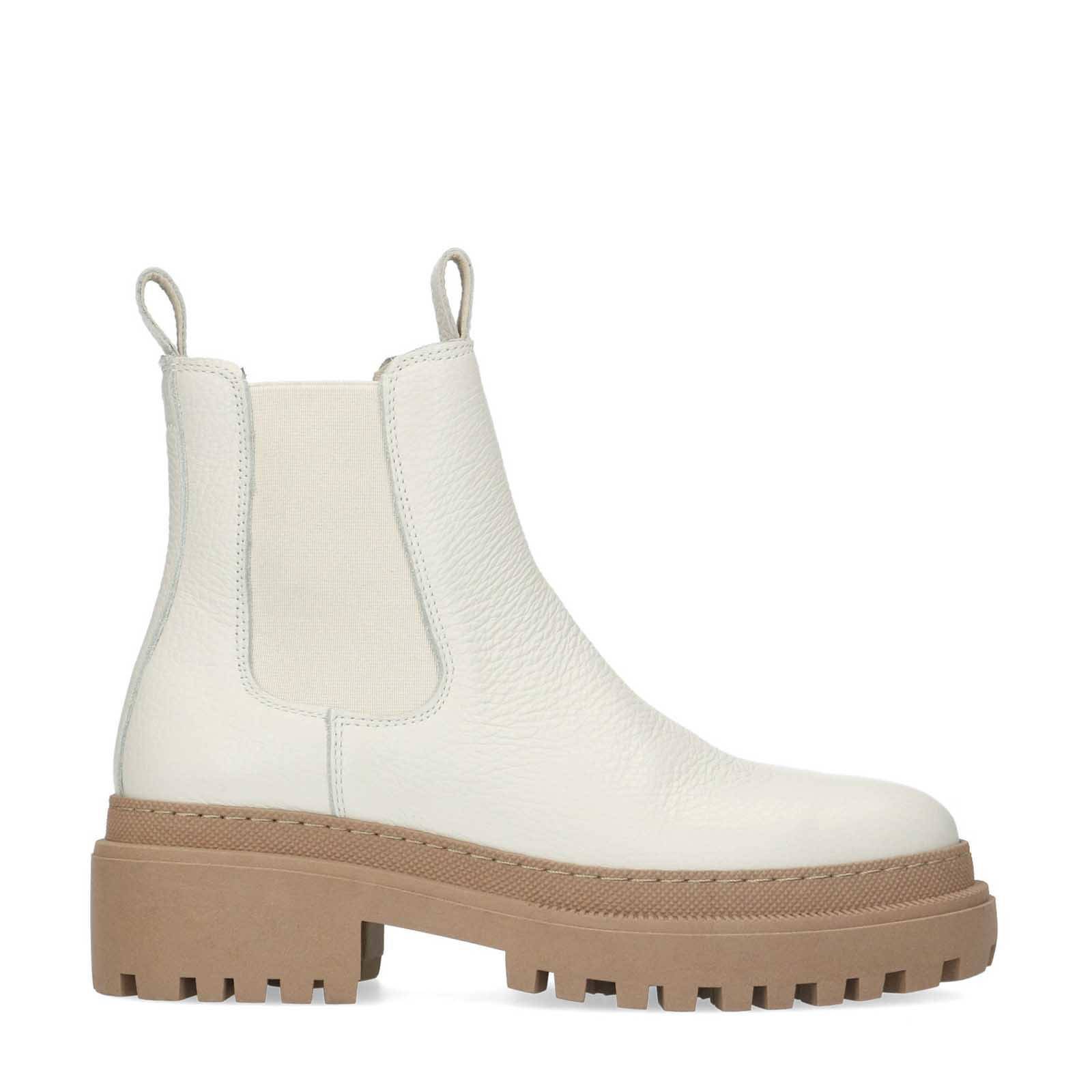 manfield chelsea boots beige