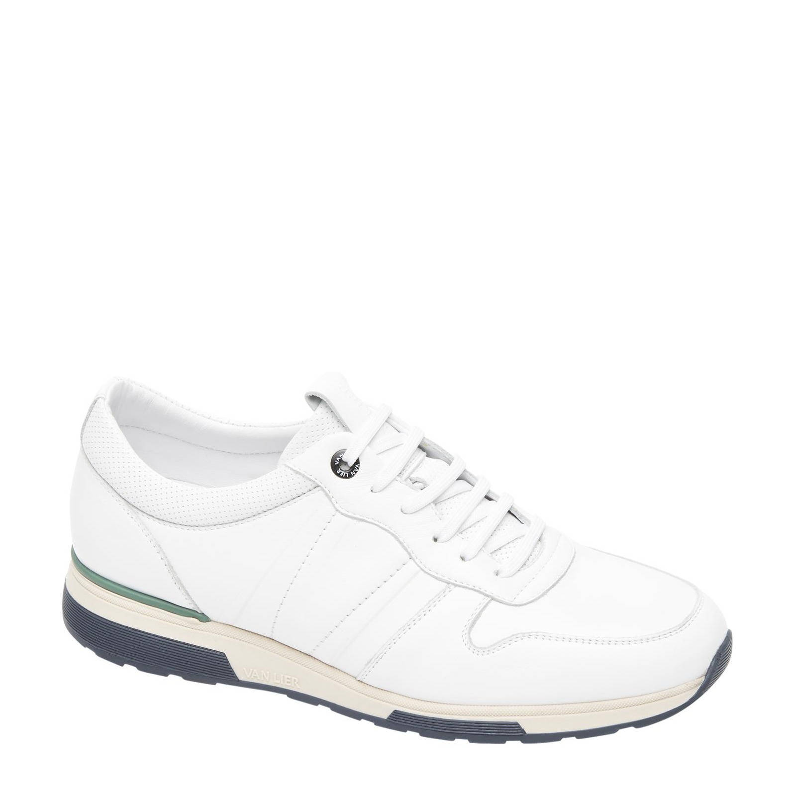 Van Lier Positano leren sneakers wit | wehkamp
