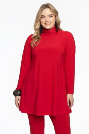 tuniek van travelstof DOLCE rood