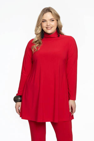 tuniek van travelstof DOLCE rood