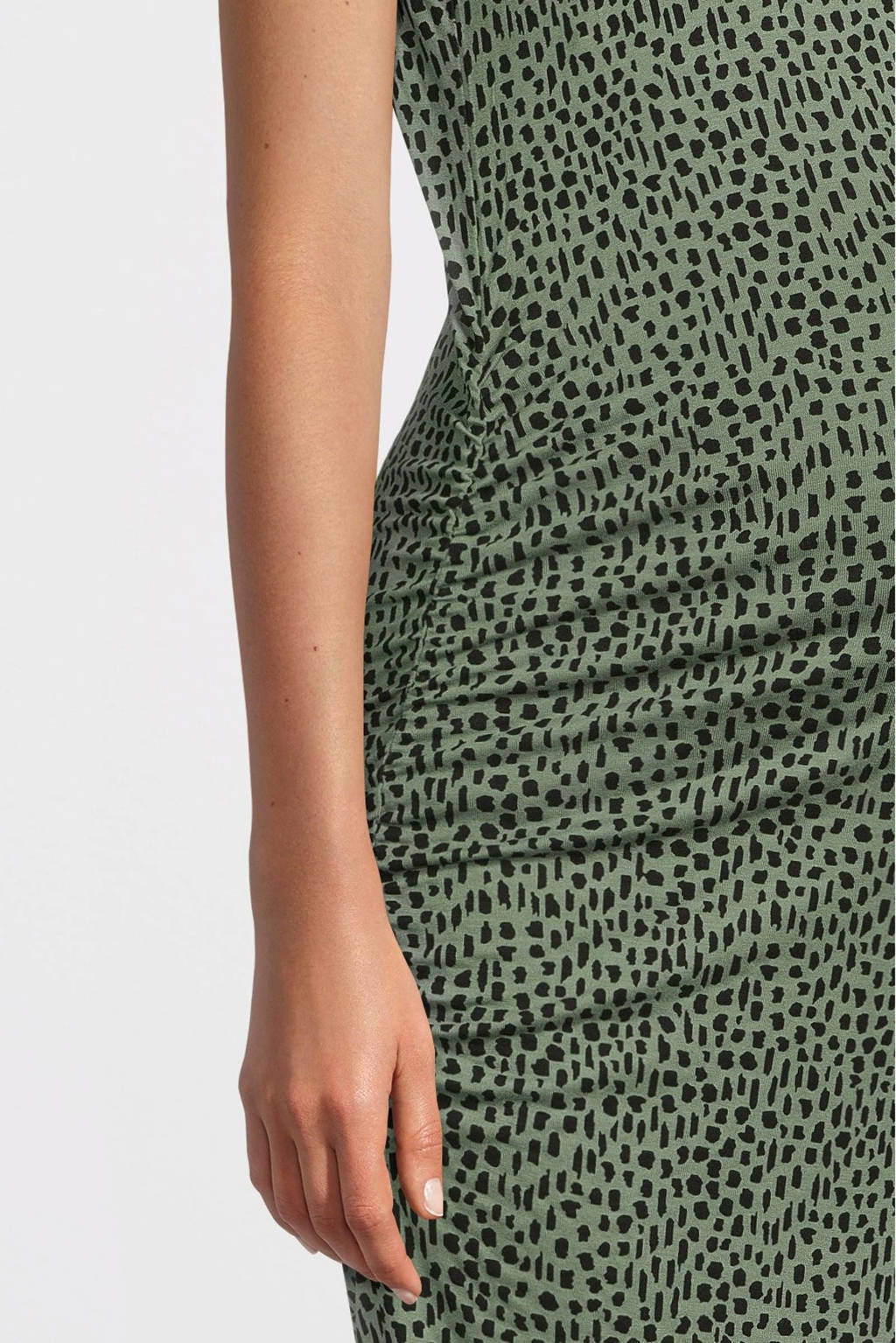 Supermom zwangerschapsjurk met dierenprint groen/zwart wehkamp