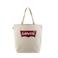 Levi's shopper met logo ecru/rood