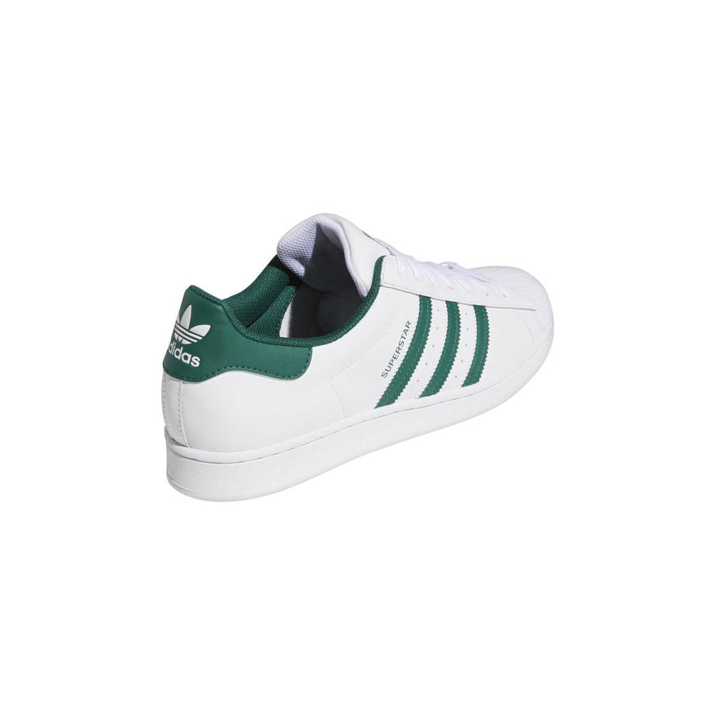 adidas Originals Superstar sneakers wit/donkergroen | wehkamp