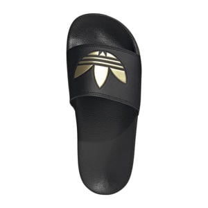 Adilette Lite badslippers zwart/goud