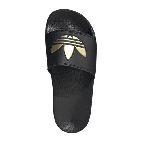 adidas Originals Adilette Lite badslippers zwart/goud afbeelding