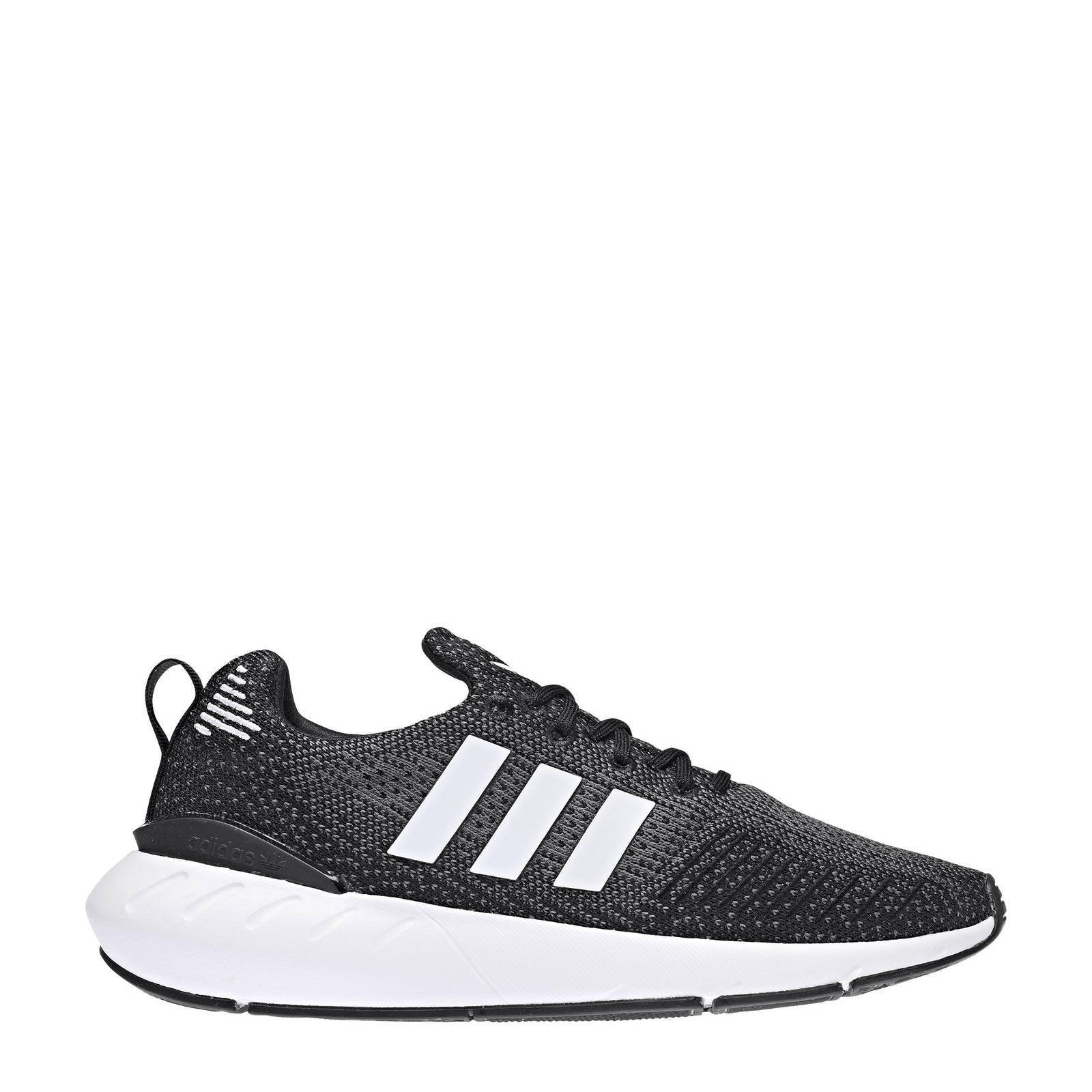 adidas black and white swift run