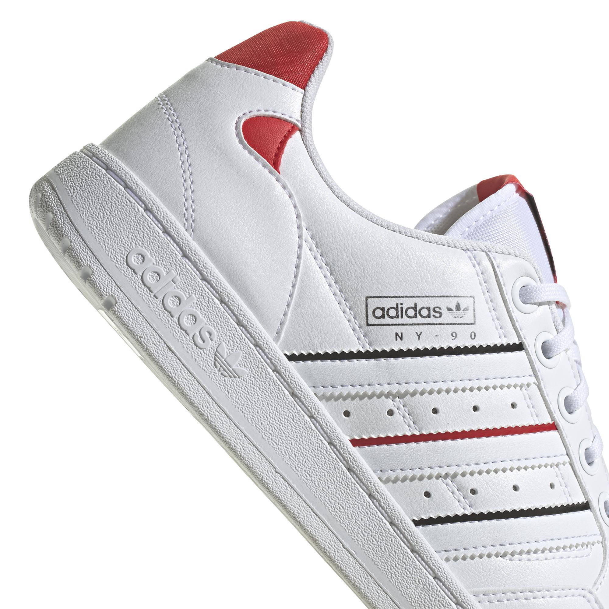 adidas Originals NY 90 Stripes sneakers wit/rood/zwart | wehkamp
