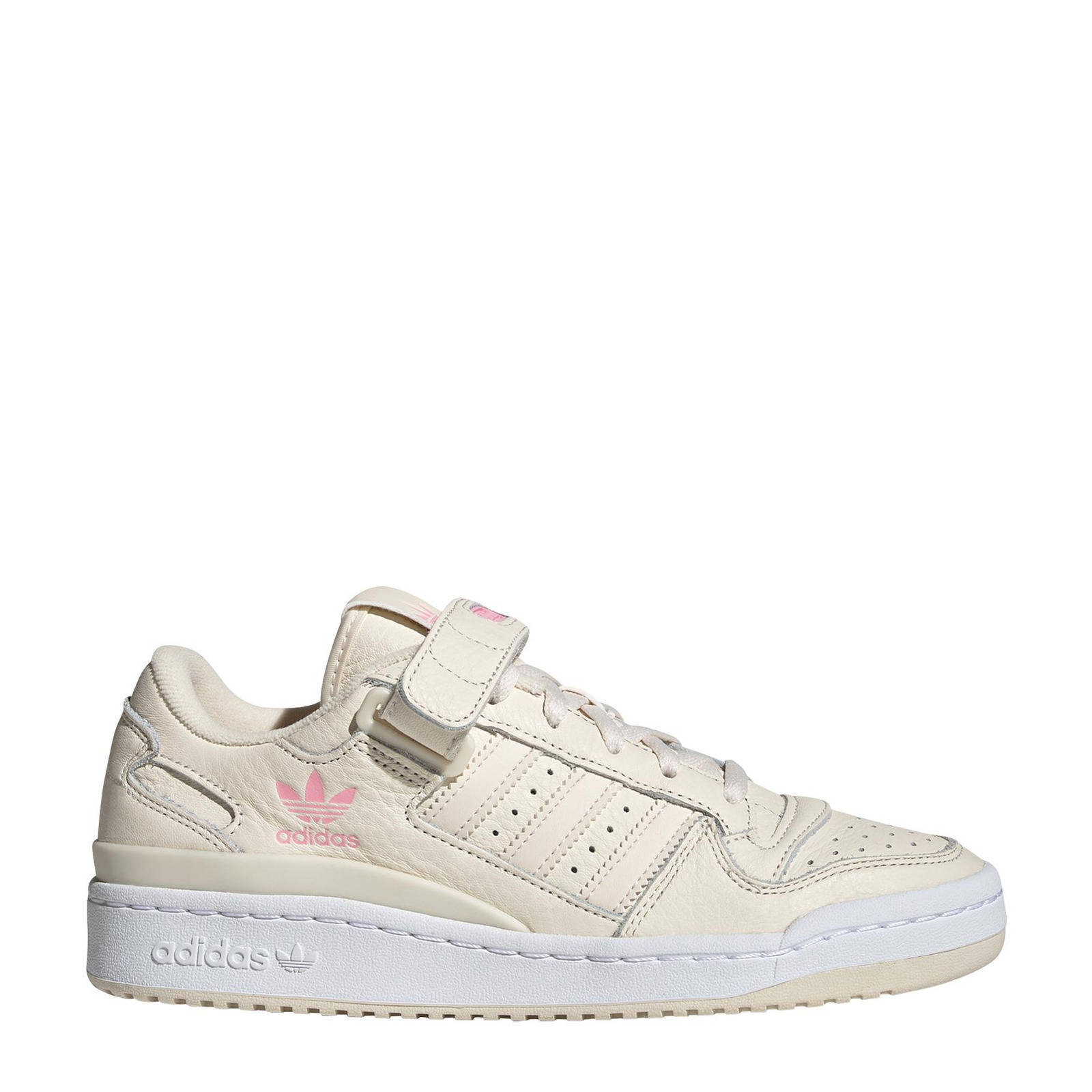 Adidas Originals Forum Lage sneakers in gebroken wit met roze detail online kopen